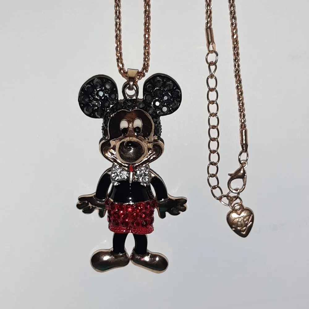 Cute! Mouse Charm with Free Chain- Arms and Legs Dangle, Head Turns 🐭❤🐹